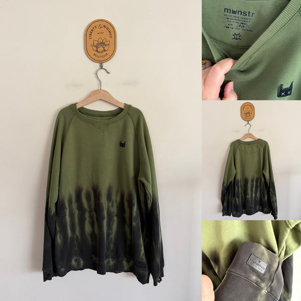 Munster green tie-dye jumper Sz 16 (best fit 14 imo) as new