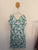 Autograph green/white tiered dress Sz 16 as new