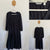 Country Road l/s black tie front dress Sz 12 as new
