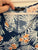 Sara blue leaf print dress Sz 16 as new worn once
