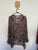 Wayne Cooper leopard print blouse Sz 16 NWOT