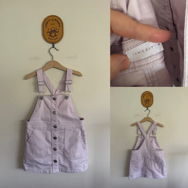 Jamie Kay pale purple pinafore dress Sz 8 EUC