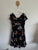Autograph black/pastel pink “pastel power” ruffle dress Sz 14 RRP $129.99 NWT