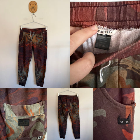 Munster maroon tie-dye trackies Sz 14 EEUC not overly worn