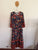 Dream Catcher navy floral maxi dress Sz 16 worn once, 1cm mended under left arm