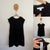 Burberry black poplin dress Sz 14 VGUC - some fade
