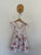 La Sienna pink roses dress Sz 3 EUC but play because of mark as pictured