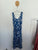 Autograph blue/white belted maxi dress Sz 18 NWOT