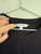 Preview black top with light shoulder pads Sz 18 NWOT