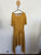 Sara mustard spot asymmetrical dress Sz 16 as new