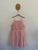 Origami peach tulle dress Sz 12 as new