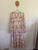 City Chic l/s ivory paisley ruched dress Sz XL 20 as new