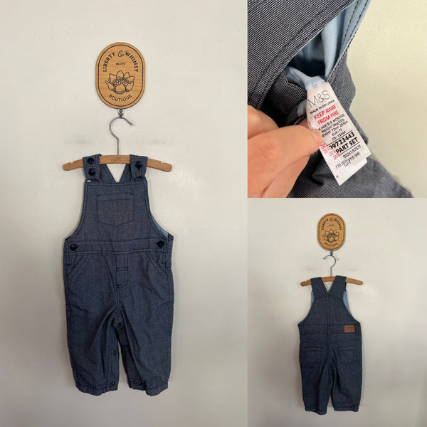 Marks & Spencer lined overalls Sz 6-9m as new