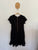 Seed Teen black broderie dress Sz 14 (slim) EEUC