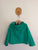Burberry green hooded rain jacket Sz 6 EUC/VGUC