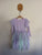 K-D purple l/s tulle dress Sz 7 EEUC