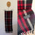 Burberry red/black/purple tartan wool scarf EEUC