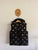 Country Road black/metallic hooded vest Sz 6-7 as new