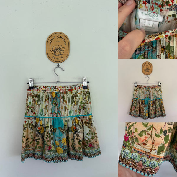Milla by Camilla pleat diamanté skirt Sz 8 NWOT