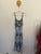 Autograph blue/white animal print diamanté dress Sz 16 EUC worn twice