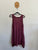 Brand unknown dark pink knit top tunic Sz L as new