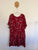 Caroline Morgan red floral dress Sz 16 RRP $129 NWT