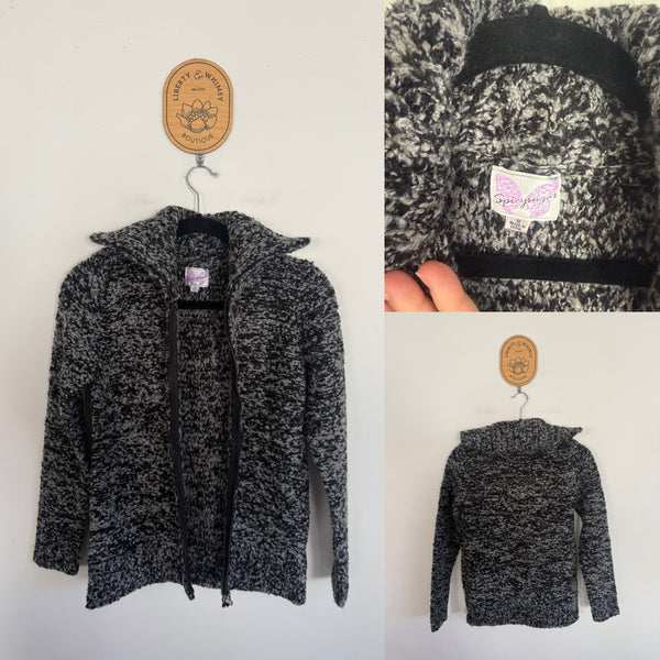 Spicysugar grey jacket Sz M NWOT