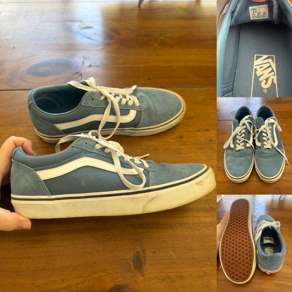Vans blue sneakers Sz 8US men EEUC