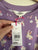 Milkshake l/s purple bunnies dress Sz 8 NWT