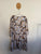 Jaase brown floral 3/4 sleeve dress Sz 16 as new