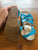 Saltwater blue sandals Sz 2 youth VGUC