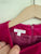 Gucci deep pink lined velvet dress with bow Sz 12 VGUC