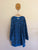Minti blue fleece smiles jumper dress Sz 12 EUC worn twice