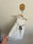 Origami white embroidered flowers dress Sz 2 NWOT