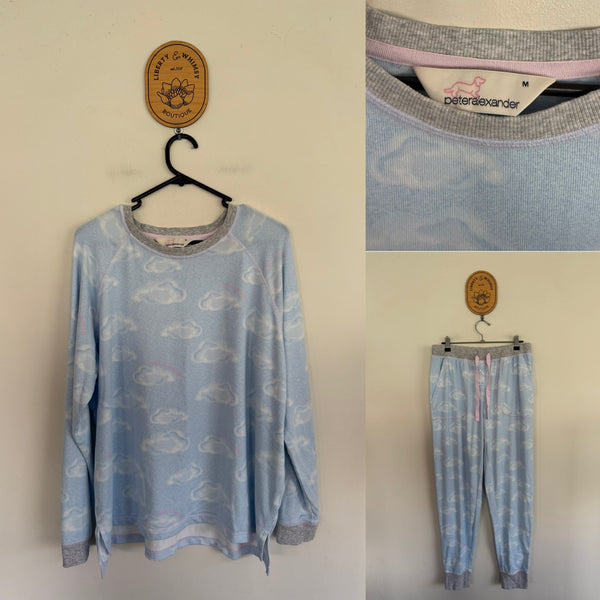 Peter Alexander clouds pj set Sz M as new
