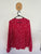 Tokito l/s red floral blouse Sz 12 NWOT