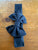Black Sz L bow 21.5cm 1-3y NWOT