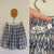 Country Road blue chevron skirt Sz 5 as new