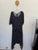 Sara navy spot belted dress Sz 16 as new (washed only)