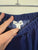 Country Road blue velvet ruffle skirt Sz 10 EEUC