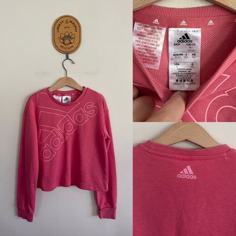 Adidas pink jumper Sz 9-10 as new