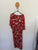 Autograph red floral dress Sz 18 as new worn once