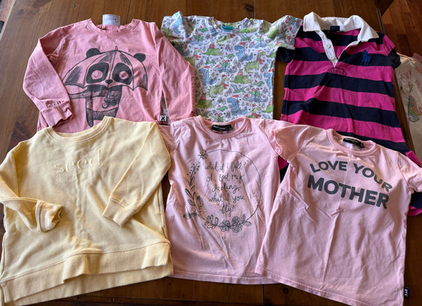 8pc sizes 3 and 4 girls clothes play bundle - Country Road, Seed, Little Field, Ralph Lauren, Minti, RYK, Cotton On Kids