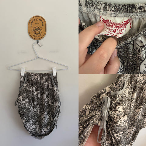 Paper Wings unicorns side-tie skirt Sz 4 as new - looks unworn