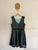 Origami aqua/black netted dress Sz 14 NWOT