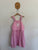 Seed pink stripe denim pinnie Sz 9 as new