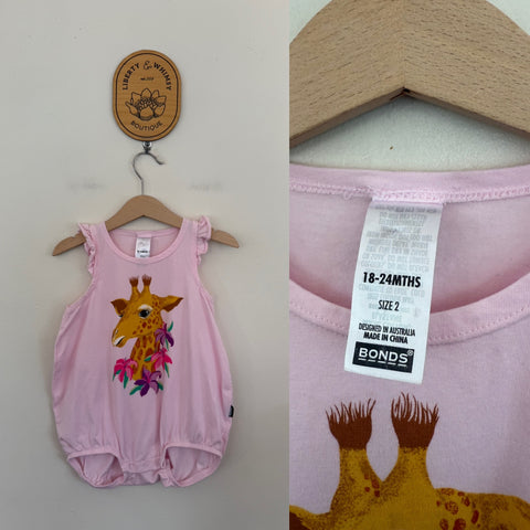 Bonds giraffe romper Sz 18-24m as new - looks unworn