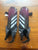 Adidas pink/black shin pads Sz L 10-12y as new