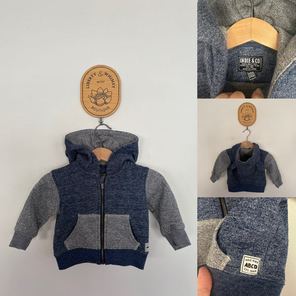 Indie & Co hooded jacket Sz 000 EUC