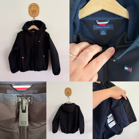 Tommy Hilfiger fleece-lined hooded jacket Sz 6-7 EUC worn twice